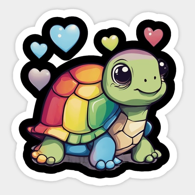 Love Turtle Sticker by animegirlnft